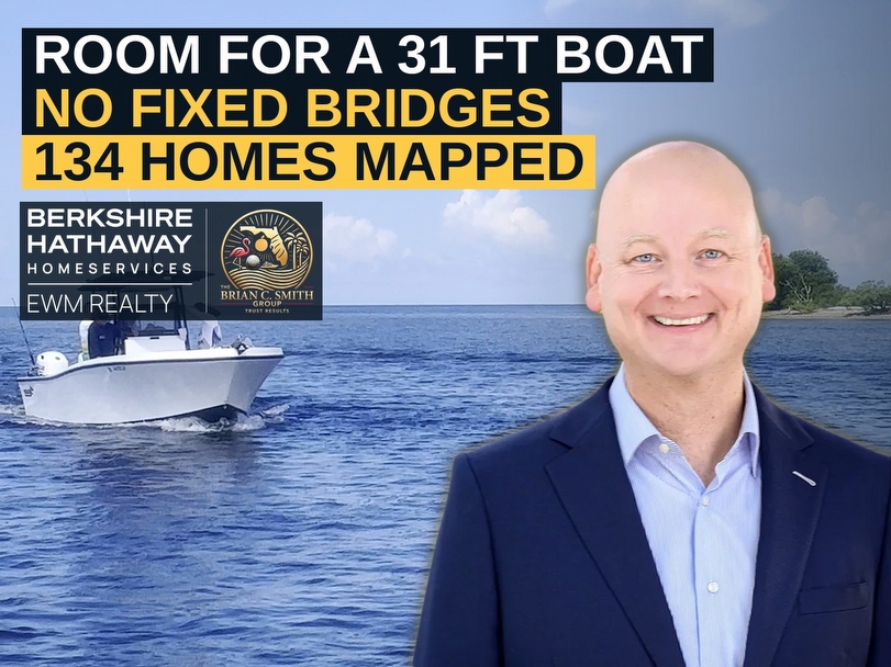 Waterfront Homes for Sale With No Fixed Bridges: 134 Homes From Key West to Jupiter With Room for a 31 FT Boat
